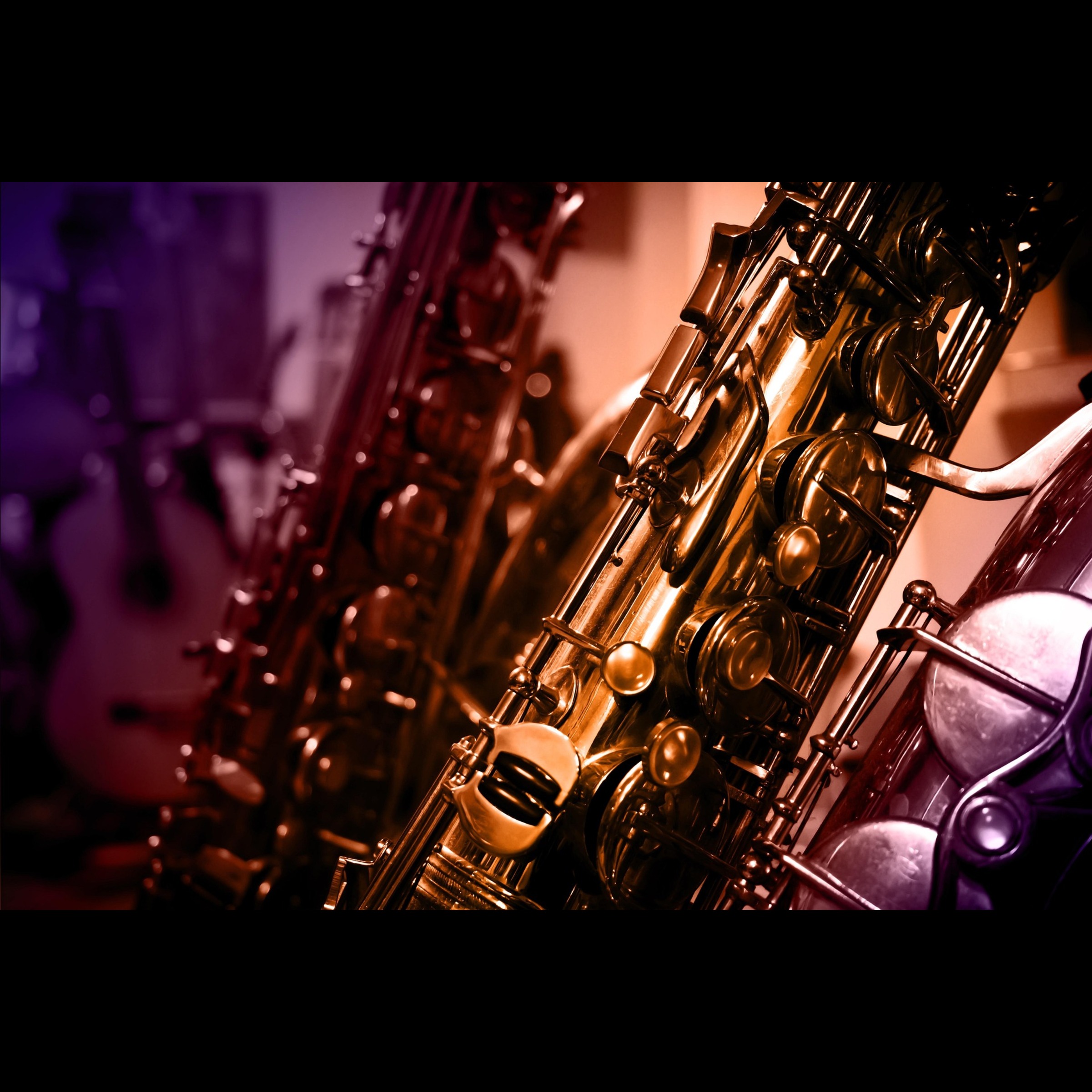 Close up of saxophone